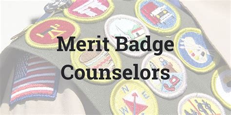Merit Badges. . Laurel highlands council merit badge counselor list